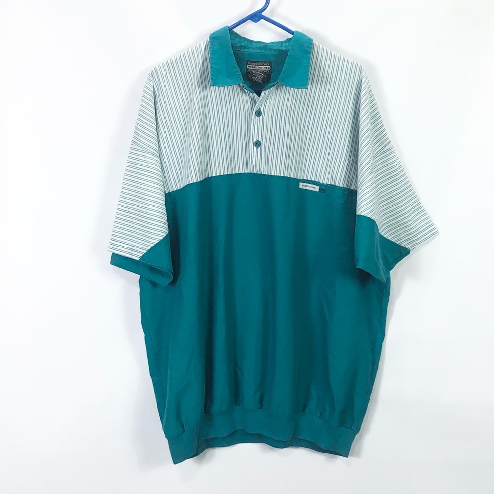 VTG Members Only Collared Pullover Polo Shirt Men’s 2XT tall vintage